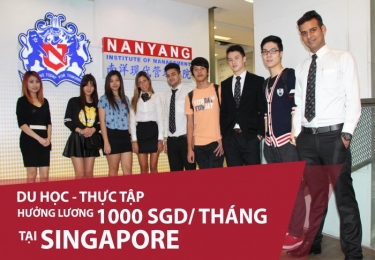 Du học Singapore- Thực tập hưởng lương 1000 SGD/ tháng tại Singapore