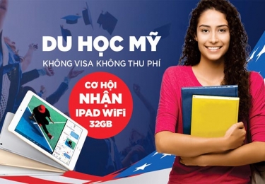 Du Học Mỹ - Không Visa Không Thu Phí - Cơ Hội Nhận iPad Wifi 32gb