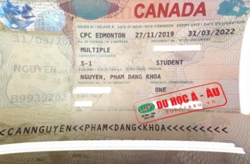 Chúc mừng bạn Nguyễn Phạm Đăng Khoa đậu visa Du học Canada