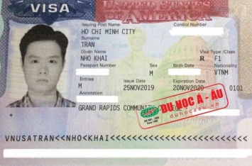 Chúc mừng bạn Trần Nho Khải đã đậu Visa Du học Mỹ