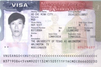 Chúc mừng Ngô Viết Huy đậu Visa du học Mỹ
