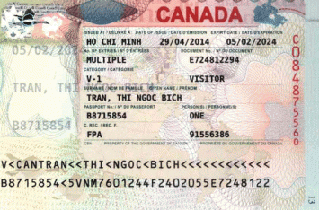 Chúc mừng Trần Thị Ngọc Bích đậu Visa du lịch Canada