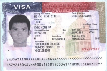 Chúc mừng Trịnh Công Bá Khôi đậu Visa du học Mỹ