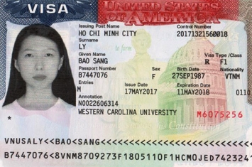 Chúc mừng học sinh Lý Bảo Sang đậu Visa du học Mỹ