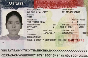 Chúc mừng học sinh Trần Thị Thanh Nhàn đậu Visa du học Mỹ