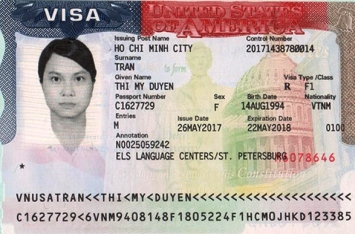 Chúc mừng học sinh Trần Thị Mỹ Duyên đậu Visa du học Mỹ