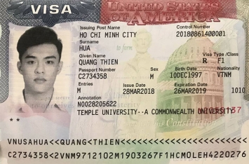 Chúc mừng học sinh Hứa Quang Thiện đã đậu Visa du học Mỹ