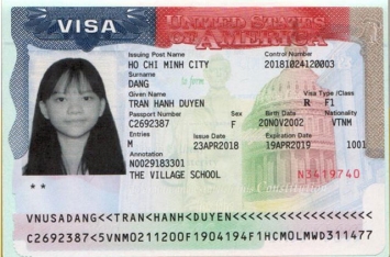 Chúc mừng học sinh Trần Hạnh Duyên đã đậu Visa du học Mỹ