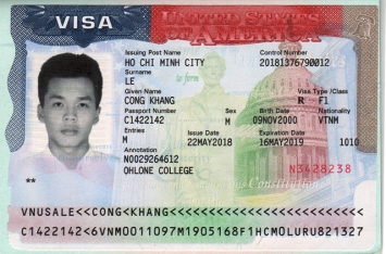 Chúc mừng học sinh Lê Công Khang đã đậu Visa du học Mỹ