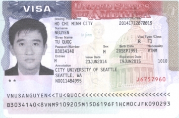 Chúc mừng Nguyễn Quốc Tú đậu Visa du học Mỹ
