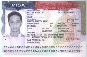Chúc mừng Trần Nguyễn Khôi Nguyên đậu Visa du học Mỹ