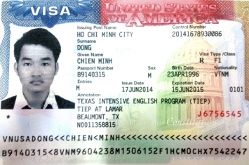 Chúc mừng Đồng Minh Chiến đậu Visa du học Mỹ