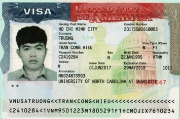 Chúc mừng học sinh Trương Trần Công Hiếu đậu Visa du học Mỹ