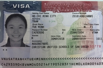 Chúc mừng học sinh Trần Tuệ Minh đã đậu Visa du học Mỹ
