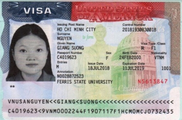 Chúc mừng học sinh Nguyễn Giáng Sương đậu Visa du học Mỹ