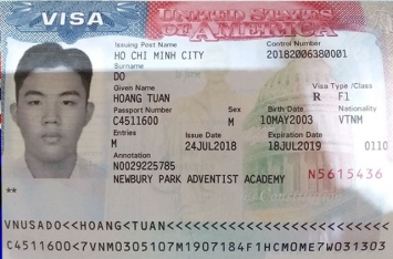 Chúc mừng học sinh Đỗ Hoàng Tuấn đã đậu Visa du học Mỹ
