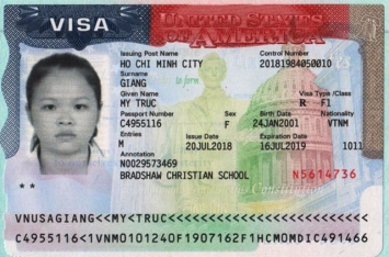 Chúc mừng học sinh Giang Mỹ Trúc đã đậu Visa du học Mỹ