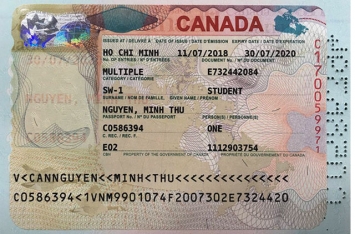 Chúc mừng học sinh Nguyễn Minh Thư đã đậu Visa du học Canada