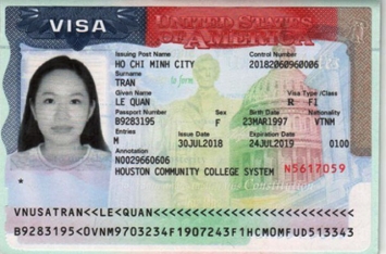 Chúc mừng học sinh Trần Lệ Quân đã đậu Visa du học Mỹ