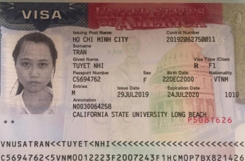 Chúc mừng học sinh Trần Tuyết Nhi đậu Visa Du học Mỹ