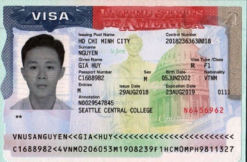 Chúc mừng học sinh Nguyễn Gia Huy đã đậu Visa du học Mỹ