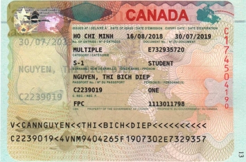 Chúc mừng học sinh Nguyễn Thị Bích Diệp đã đậu Visa du học Canada