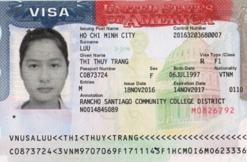 Chúc mừng học sinh Lưu Thị Thùy Trang đậu Visa du học Mỹ