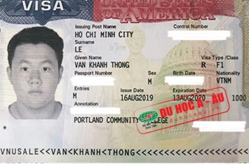 Chúc mừng bạn Lê Văn Khánh Thông đã nhận được Visa Du học Mỹ