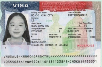 Chúc mừng học sinh Lê Ngọc Đang Thư đậu Visa du học Mỹ