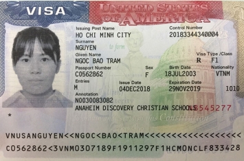 Chúc mừng học sinh Nguyễn Ngọc Bảo Trâm đã đậu Visa du học Mỹ