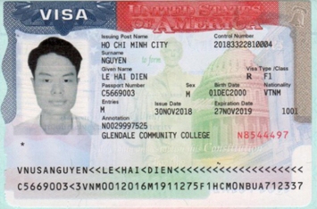 Chúc mừng học sinh Nguyễn Lê Hải Điền đã đậu Visa du học Mỹ