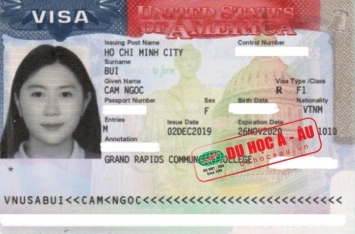 Chúc mừng bạn Bùi Cẩm Ngọc đã đậu Visa Du học Mỹ